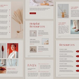 Vibrant Ebook Canva Template With Content And Resources Pages