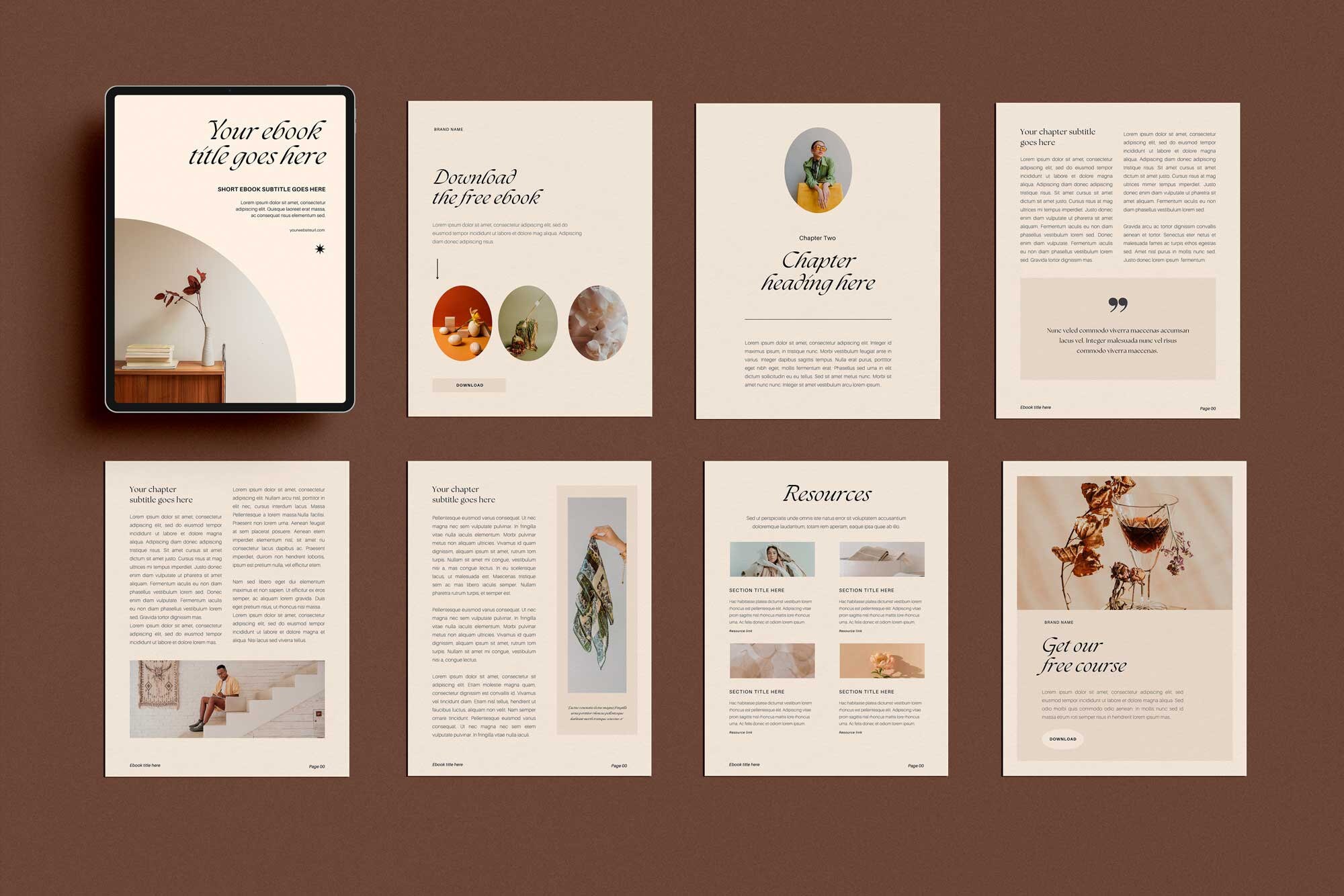 Ebook Template Canva | Ebook Guide, Lead Magnet, Freebie, Magazine ...