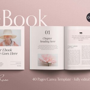 Ebook Canva Template for Creatives | editable ebook, opt-in freebie, lead magnet, course creator ebook, magazine, guide, aesthetic template