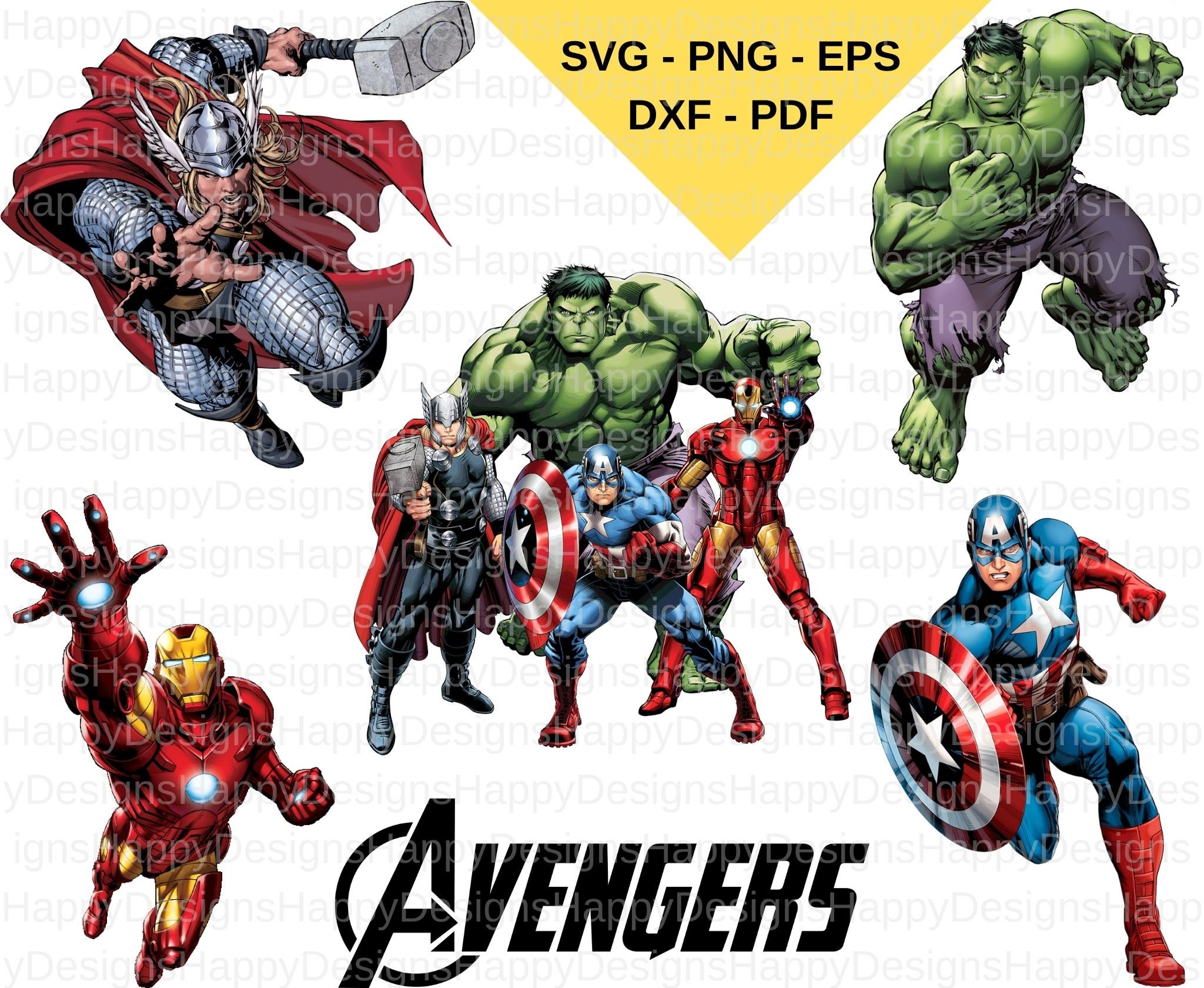 Avengers Clipart - Etsy Avengers Clipart - Etsy