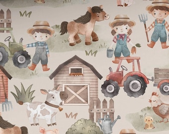 Sábana de cuna estilo granja, sábanas ajustables de algodón para guardería, sábanas premium para cuna/cuna, ropa de cama campestre para niños pequeños