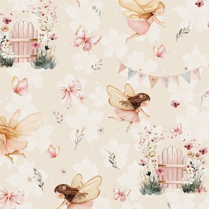 Drap pour lit de bébé fée rose, draps-housses en coton pour chambre de bébé, literie bébé fille