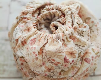 Sábana de muselina floral para cuna: sábana ajustable de algodón hecha a mano para cuna de bebé