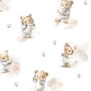 Sweet Teddy Bear Crib Sheet Boy, Nursery Fitted Cotton Sheets, Bedside Crib, HandMade Baby Bedding, Toddler Premium Bed Sheet
