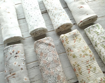 Musselin Blumen Baby Swaddle Decke: Leichtes florales Wrap