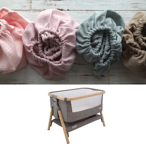 Sábana de muselina para bebé Tutti Bambini, sábanas ajustables de algodón orgánico para cama de noche, sábanas para cuna o cama hechas a mano, ropa de cama para cuna de bebé