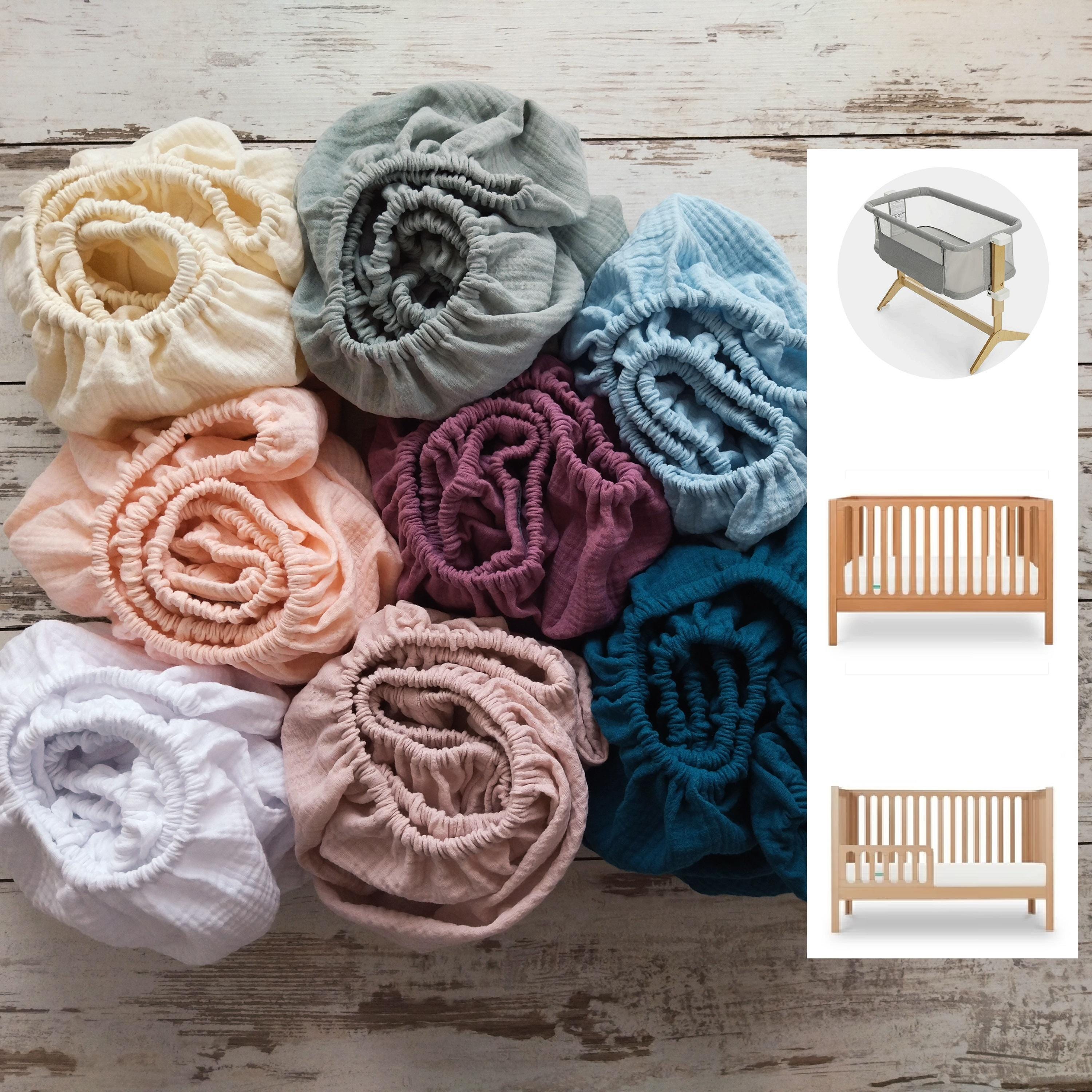 Newton Baby Organic Muslin Mini Crib Sheets 2-Pack - Breathable Cotton For 24x38 Mini Cribs