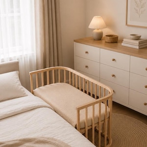 Do łóżeczek dziecięcych BabyBay, prześcieradło z muślinu organicznego z dopasowaną gumką, pościel do łóżeczka, niestandardowy rozmiar/kształt