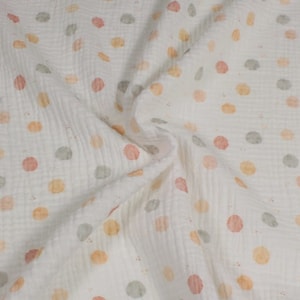 Organic Muslin Crib Sheets, Baby Bedside Bassinet Sheet, Boho Rainbow / Spots, Nursery Fitted Cotton Sheet, Stokke /SnuzPod /BabyBay Bedding image 9