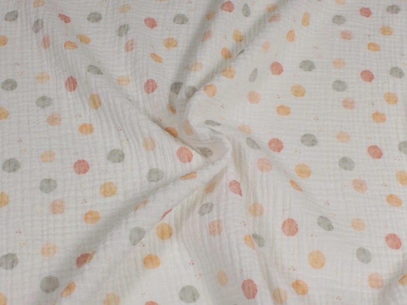 Organic Muslin Crib Sheets, Baby Bedside Bassinet Sheet, Boho Rainbow / Spots, Nursery Fitted Cotton Sheet, Stokke /SnuzPod /BabyBay Bedding image 9