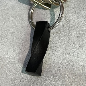 Keychain Twisted Steel Forged