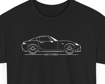 T-shirt MX5NDRF Pour Passionnés MAZDA MX-5 (Roadster/Miata) - Motif Silhouette ND RF - Marque RE_WOLT - Neuf Avec étiquettes