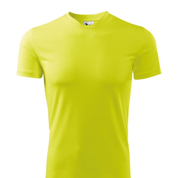 Tshirt VTT homme jaune fluo pour vélo bicyclette - Couleur fluo haute visibilité