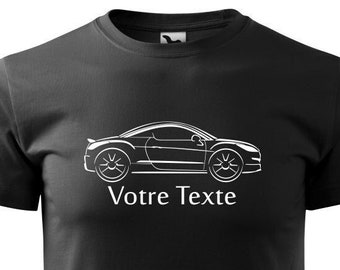Tshirt with RCZ RCZR silhouette customizable t-shirt