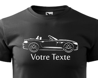 Tshirt with BMW Z4 e89 silhouette customizable t-shirt