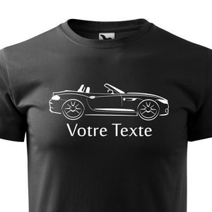 Tshirt with BMW Z4 e89 silhouette customizable t-shirt