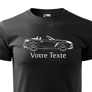 Tshirt with BMW Z4 G29 silhouette customizable t-shirt design by Dulys