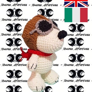 Crochet Pattern Snoopy Pilot Pilot Amigurumi