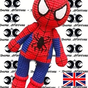 Crochet Pattern Amigurumi Spider Man Spiderman