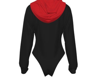 トップス BADBLOOD Absolutely hooded bodysuit Hooded bodysuit in black - Alaia | Mytheresa