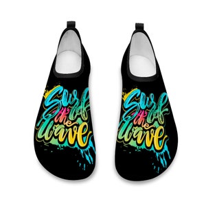 Unisex Water Shoes/Aqua Socks Surf the Wave