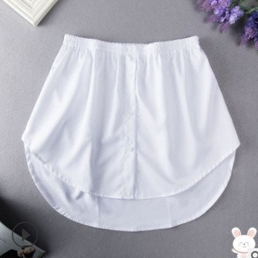 Side Shirred Skirt / Shirt Extender / Skirt for Leggings / Layering Skirt /  Waist Warmer / High Waist Mini Skirt / Athleisure / Back Warmer 