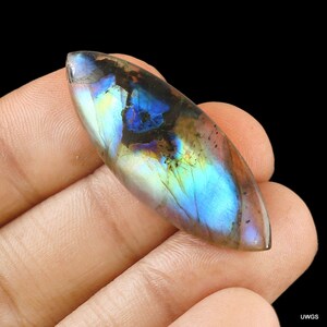 Fabulous Top Grade Quality  Natural Labradorite Gemstone Marquise Shape Handmade Cabochon Loose Gemstone For Making Jewelry 24Ct. 43x16x4mm
