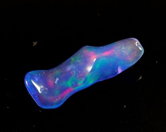 AAA Quality Ethiopian Blue Opal Rough Handmade Polished Rough Pendant Size Raw October Birthstone Making For Jewelry Size 18x6x4MM   1.80Ct