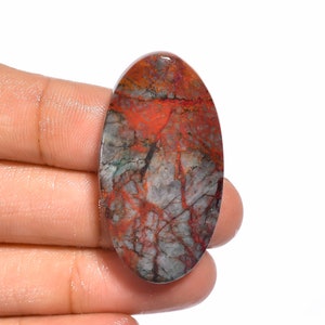 Dazzling Top Grade Quality 100% Natural Sonora Chrysocolla Oval Shape Cabochon Loose Gemstone For Making Jewelry 45.5 Ct. 40X21X6 mm S-281