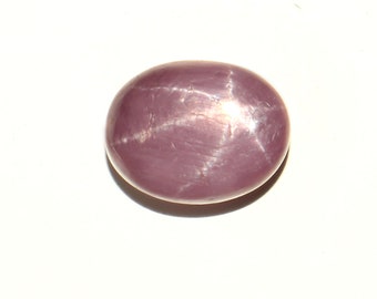 Beautiful Designer Natural Ruby Gemstone / A One Quality Pink Star Ruby Polished Cabochon Gemstone / Oval Shape / 10.5x8.5x5.5mm / 5.30Ct /