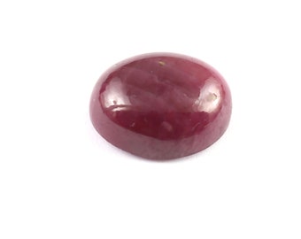 Oval Pink Ruby Cabochon: Natural Healing Gemstone, 3.65 Ct