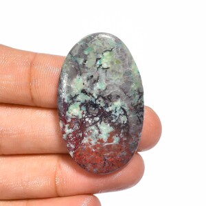 Excellent Top Grade Quality 100% Natural Sonora Chrysocolla Oval Shape Cabochon Loose Gemstone For Making Jewelry 40.5 Ct. 40X24X5 mm S-282
