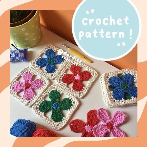 Crochet Granny Square E-book Instant Download Crochet PDF 