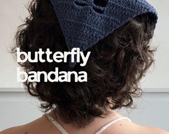 Gehäkelte Schmetterling Bandana PDF Muster