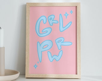 GRL PWR / Art Print / Feminist Art