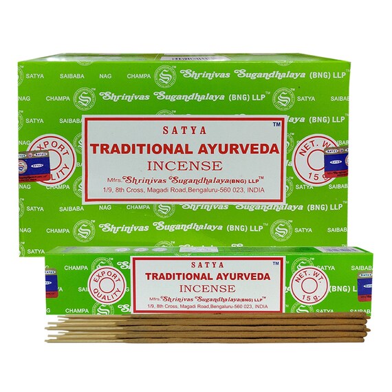 Original Satya Traditional Ayurveda Incense Sticks Full Box Etsy
