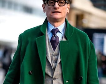 Herren Wintermantel Von SOOUICKER - Langer Tweed-Mantel Für Business & Freizeit