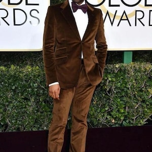 Men Velvet Brown Suit Beach Wedding Suit Groomsmen Suit Dinner Suit Party Wear Wedding Suit Groom Wear Suit Prom Suit for Men