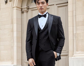 3-teiliger Herrenanzug Im Slim Fit - Perfekt Für Business, Hochzeit & Feiern