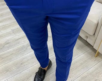 Royal Blue Formal Pant: Elegant Groomsmen Trouser