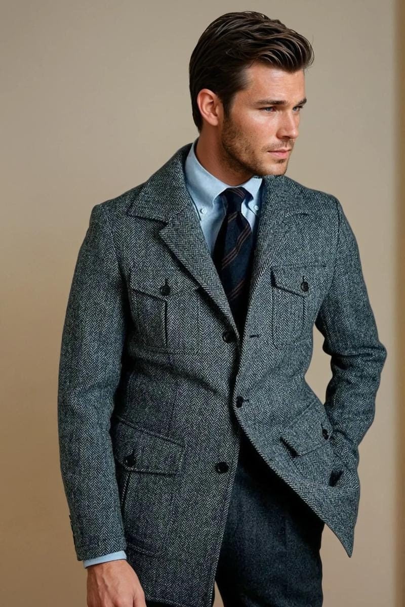 Mens Tweed Hunting Jacket - Etsy Mens Tweed Hunting Jacket - Etsy