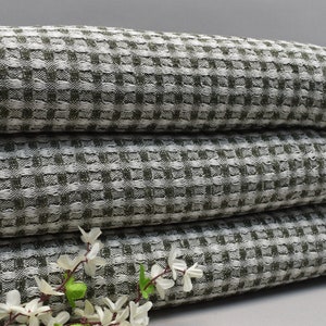 quality blanket, turkish blanket, cotton throws 64 x 80 inch sofa blanket, decorative blanket, turkish bedspread, bed blanket, green, Waffle