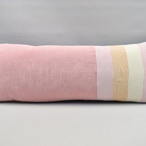 cotton pillow, turkish pillow, cozy pillow cover, lumbar pillow, personalized pillow, couch pillow, striped pillow 14 x 36 inch WTS 260