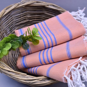 service towel, dish towel, turkish towel, hand towel, tea towel, kitchen towel 20 x 30 inch cotton towel, head towel, tangerine Sltn Peshkir