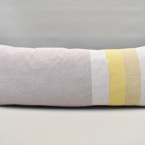 cotton pillow, turkish pillow, cozy pillow cover, lumbar pillow, personalized pillow, couch pillow, striped pillow 14 x 36 inch WTS 269