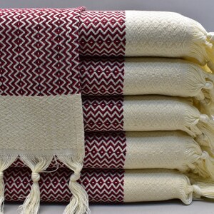 face towel, turkish towel, kitchen towel, hand towel, personalized gifts, head towel, 18 x 40 inch towel, dish towel, red, HDS Peshkir