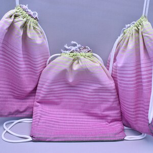 summer bag, vacation bag, beach backpack, multi purpose bag, travel bag, weekender bag, pool bag, 12 x 16 inch organic cotton bag, Gkksg-3