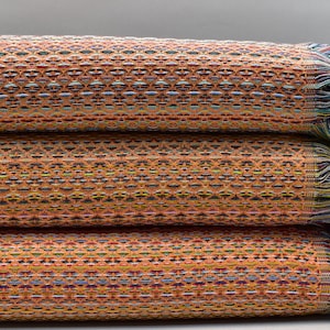 turkish bedspread, full size turkish blanket, decorative blanket, bed blanket, sofa blanket, organic cotton blanket 80 x 104 inch  Ala-p