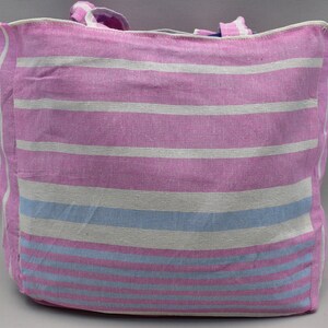 shoulder bag, swimming bag, travel bag, boat tote bag, beach bag, personalized gift bag, 16 x 22 inch cotton bag, vacation bag, ToteB-203