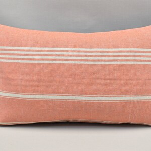 personalized pillow cover, cotton pillow, turkish pillow, couch pillow, throw pillow, striped pillow, lumbar pillow, 12 x 20 inch WTS 101